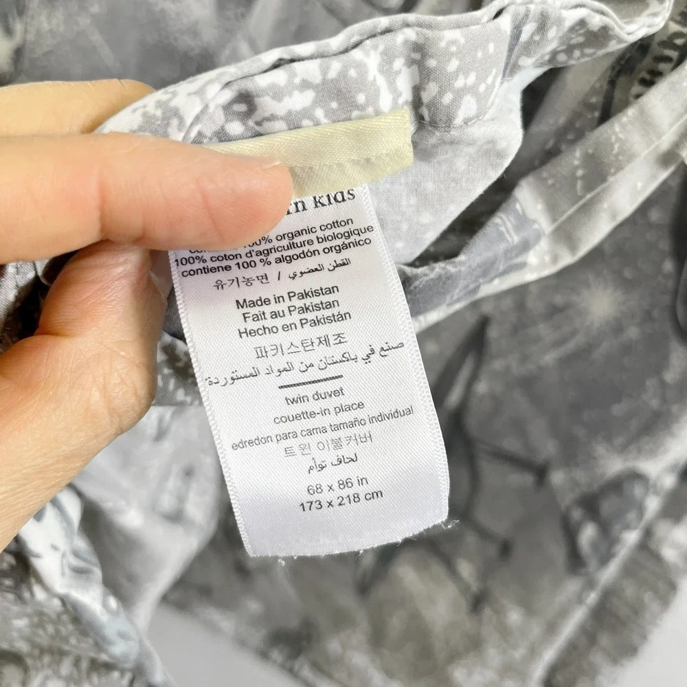 POTTERY BARN Space Ship Twin Duvet Cover